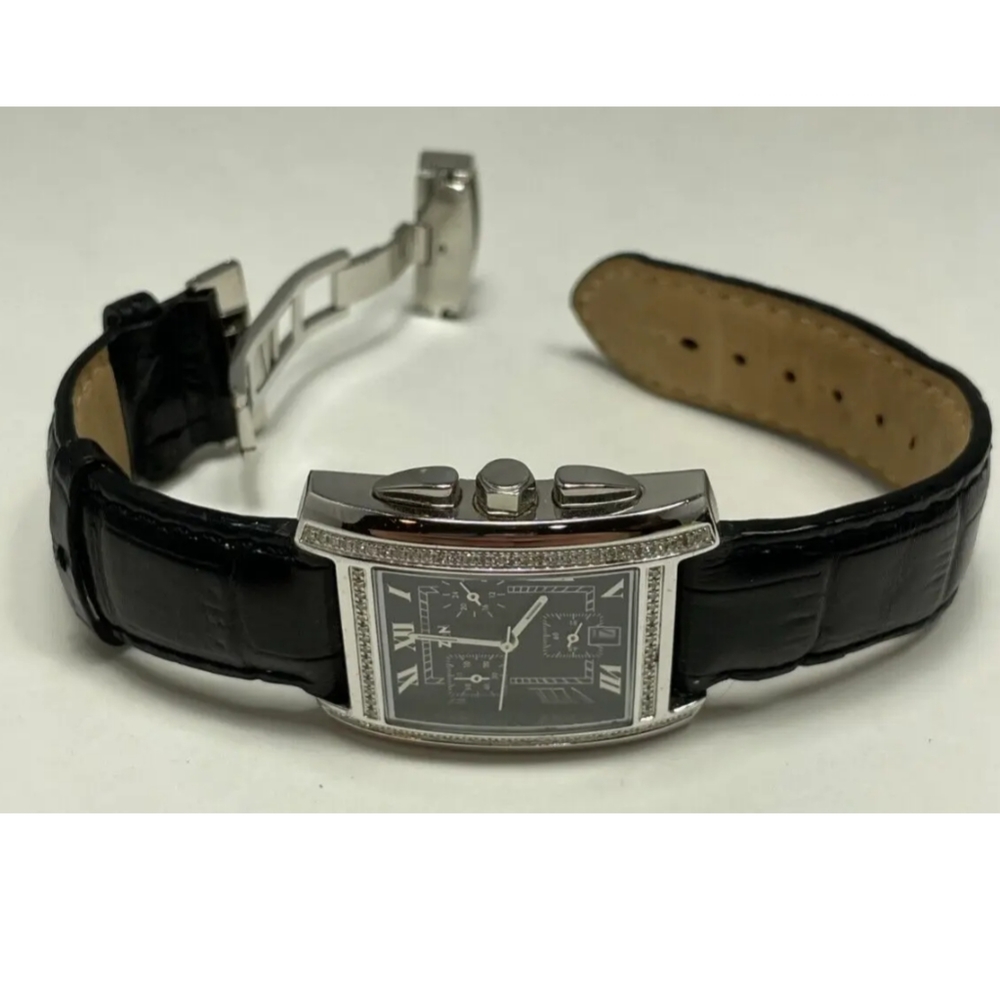 Zen Diamond W007532 Rectangular Chronograph Watch… - image 3